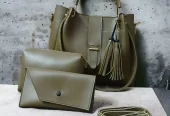 Ladies 3 Pcs Handbag Set – Black Stylish