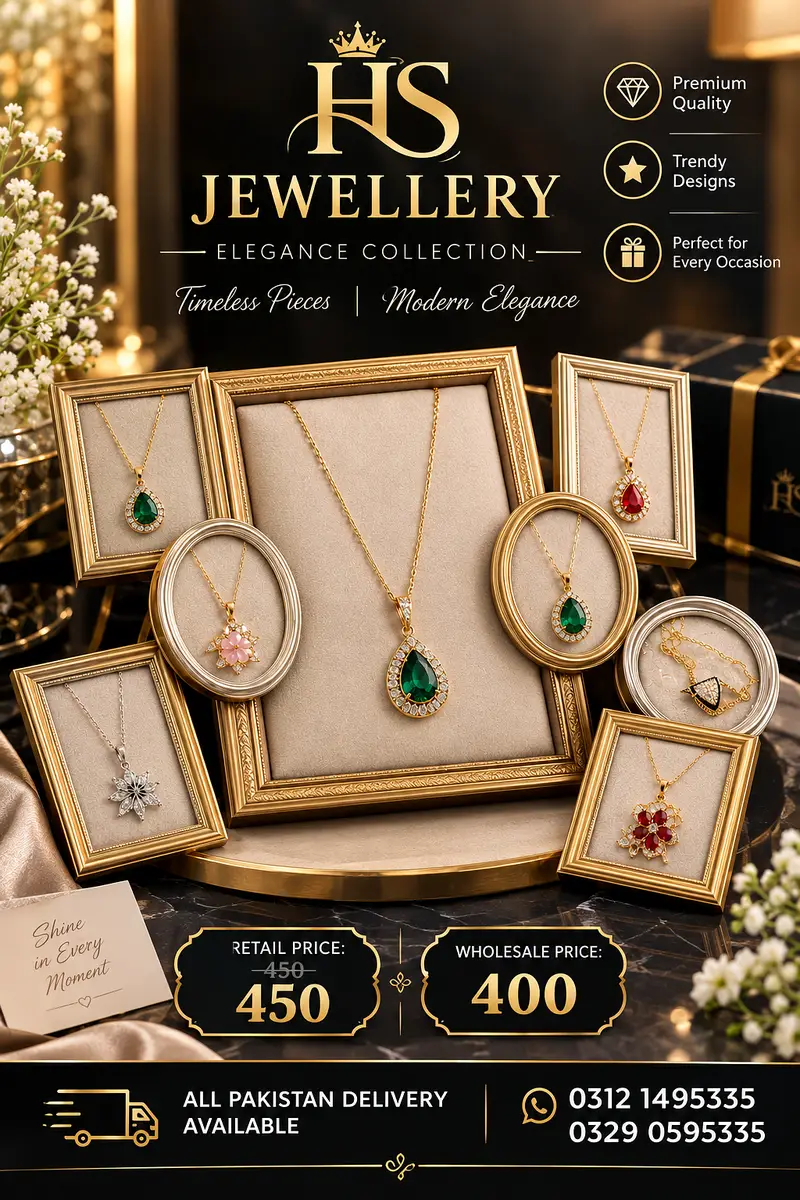 Ladies Jewelry / Women Necklace / Pendant Set / Fashion Jewelry