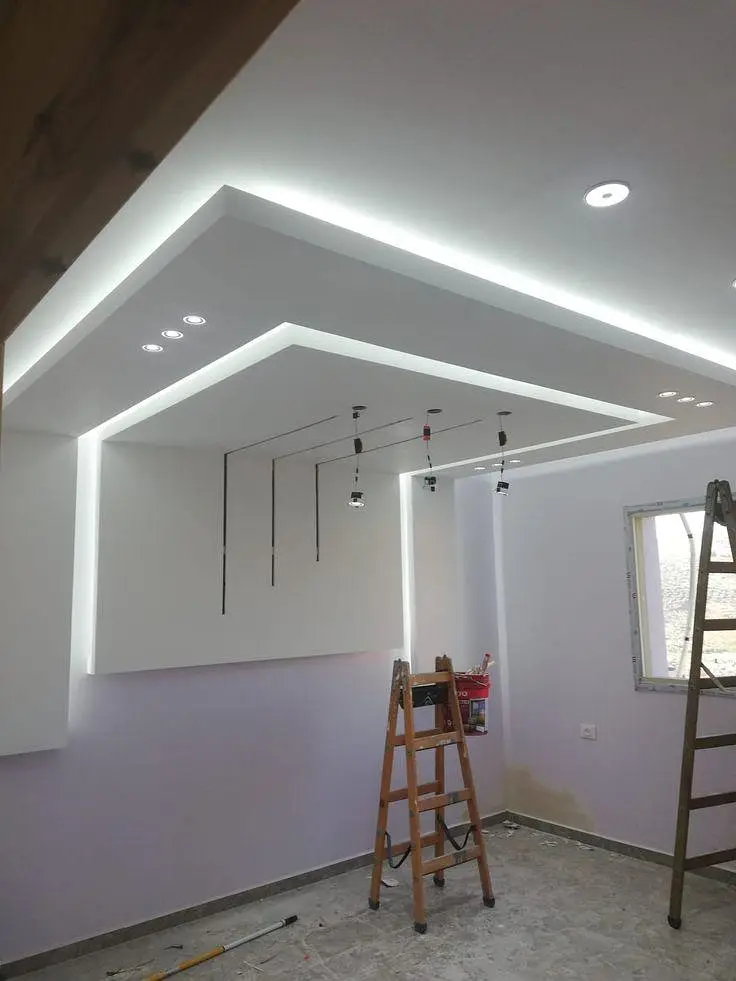Gypsum Board ceiling, Gypsum Drywall partition, Office Partition,