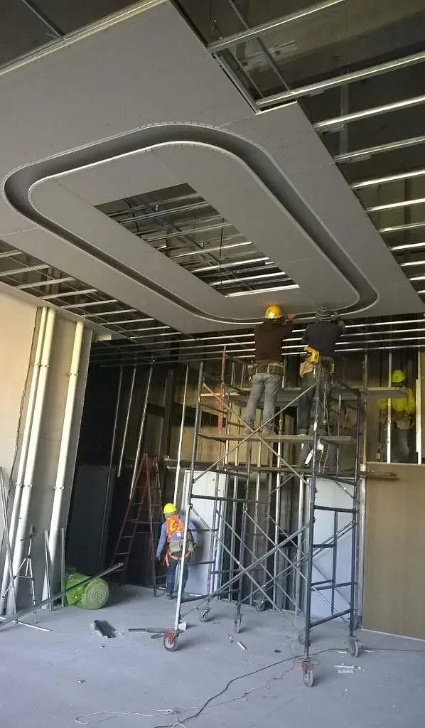 Gypsum Board ceiling, Gypsum Drywall partition, Office Partition,