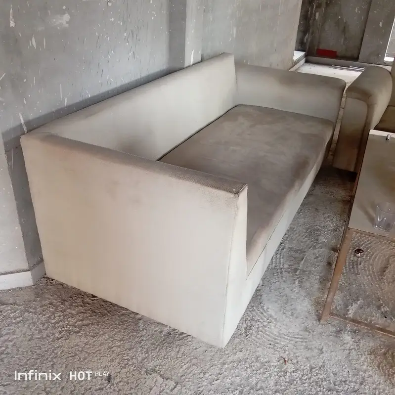 L shaped Sofa in off white color