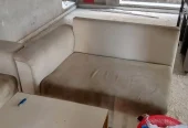 L shaped Sofa in off white color