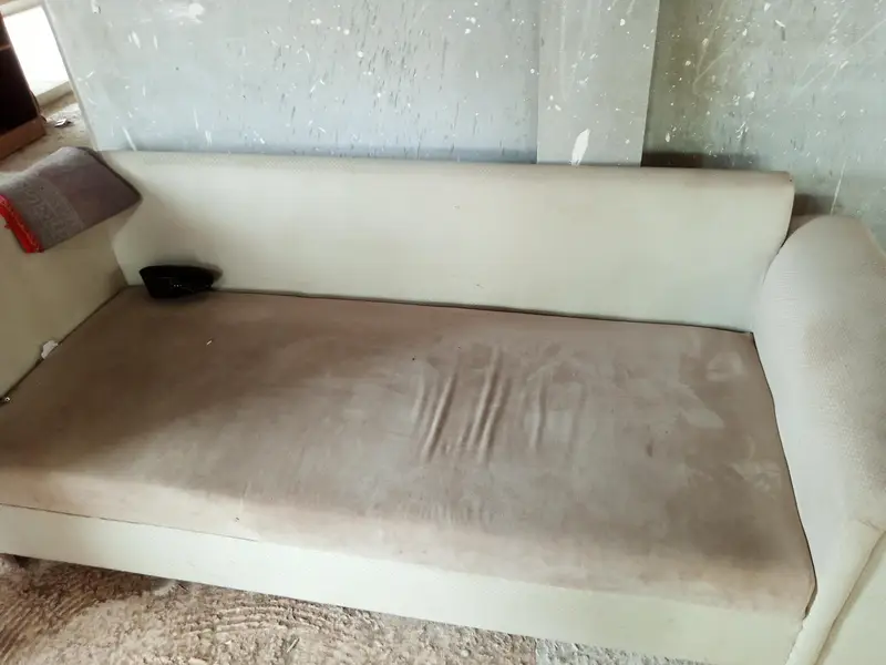 L shaped Sofa in off white color