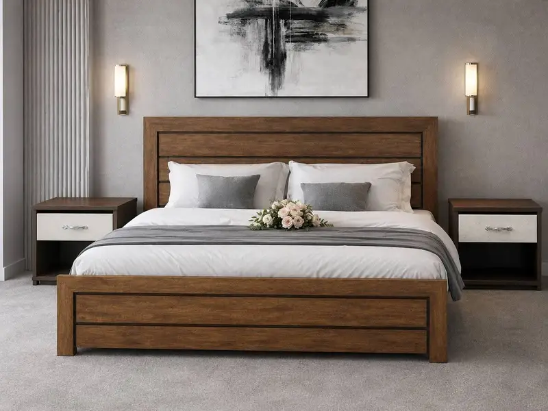 Bed, Wooden Bed, Double Bed, Single Bed, Bed Set, New Bed, Furniture