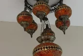 6-Piece Decorative Lights Set – Turkish Chandelier & Lamps