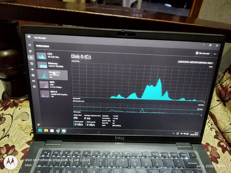 i7Dell latitude 7410 10th Gen 16GB 128GB NVMe