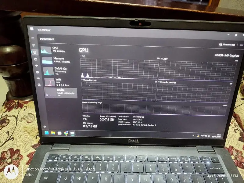 i7Dell latitude 7410 10th Gen 16GB 128GB NVMe