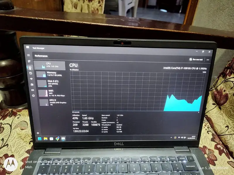 i7Dell latitude 7410 10th Gen 16GB 128GB NVMe