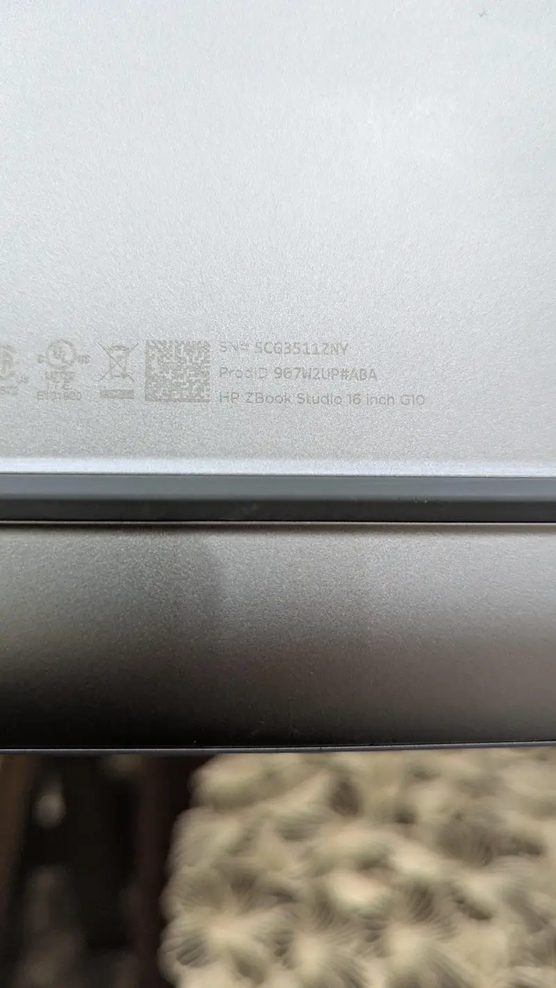 HP ZBook Studio 16 G10 i9 13th Gen RTX A1000 6GB 16GB RAM/512GB SSD