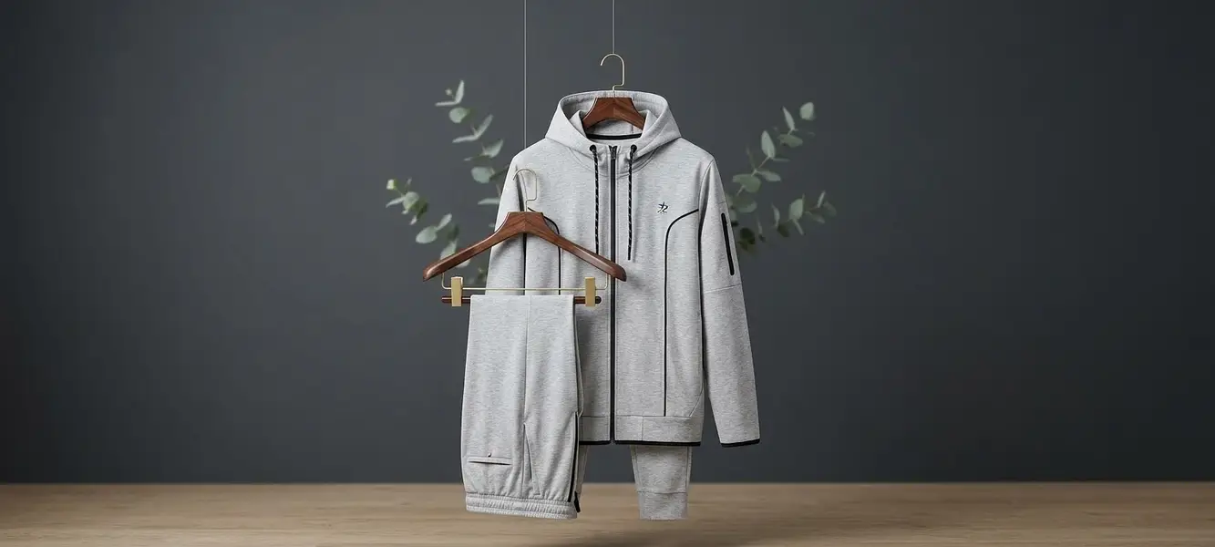 Premium Winter collection | Men Grey Hoodie Track Suit Aura_trend