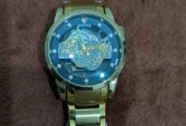 Golden Skeleton Design Watch