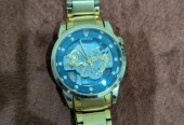 Golden Skeleton Design Watch