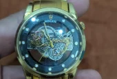 Golden Skeleton Design Watch