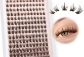 Mayphonce Waterproof Lash Cluster Kit Black & Brown False Eyelashes. R