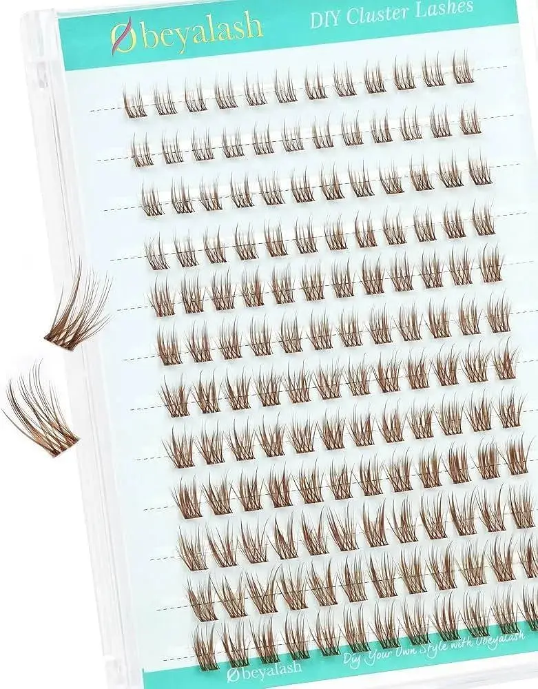 Mayphonce Waterproof Lash Cluster Kit Black & Brown False Eyelashes. R