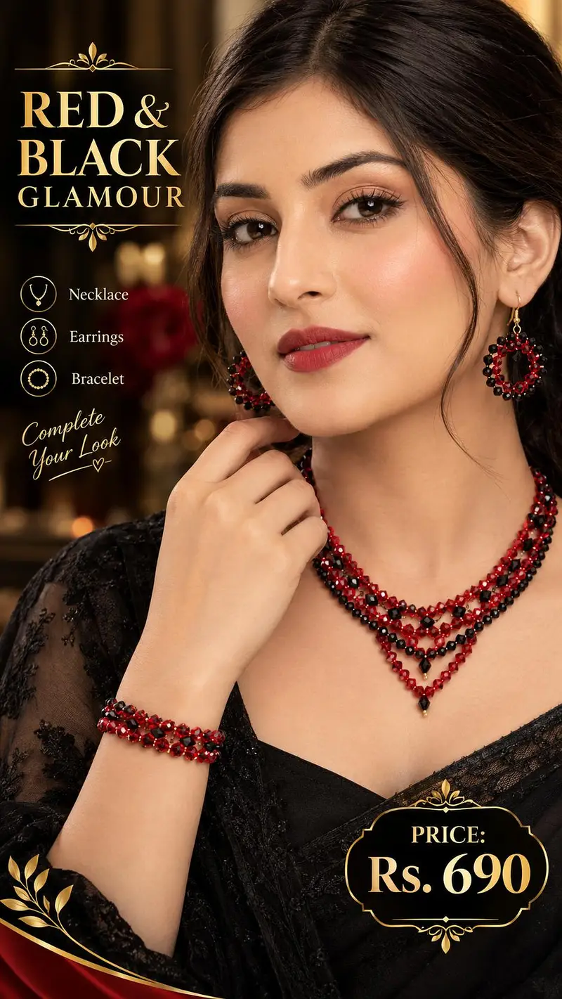 Jewelry Set Floral Elegance, Timeless Beauty!