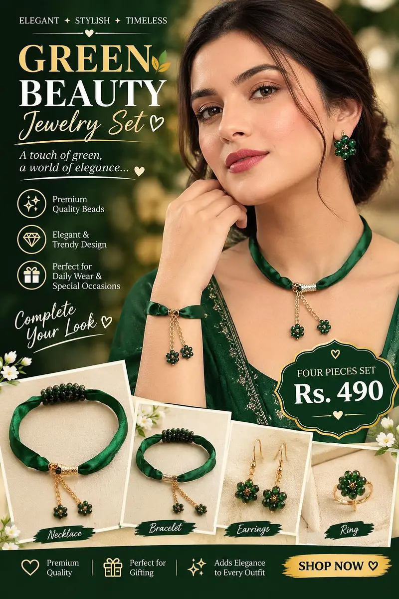 Jewelry Set Floral Elegance, Timeless Beauty!