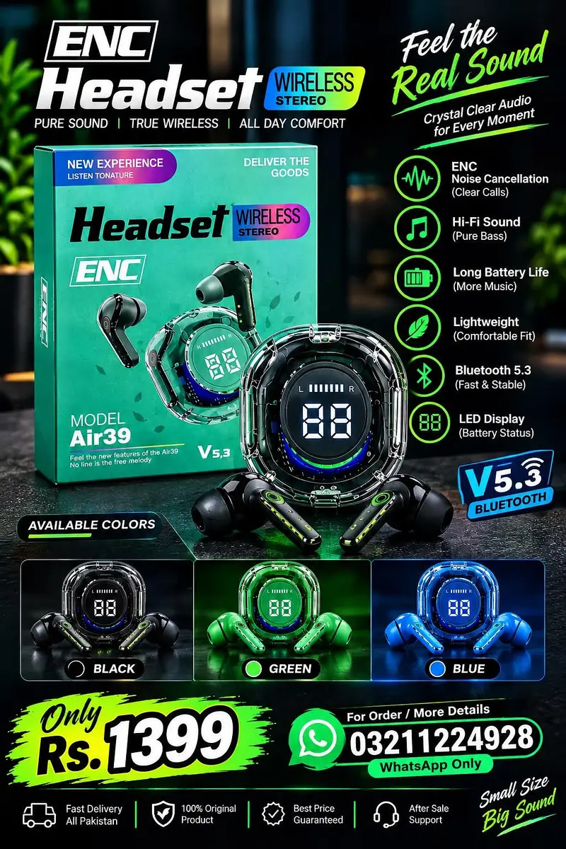 Air39 Wireless Earbuds – Brand New