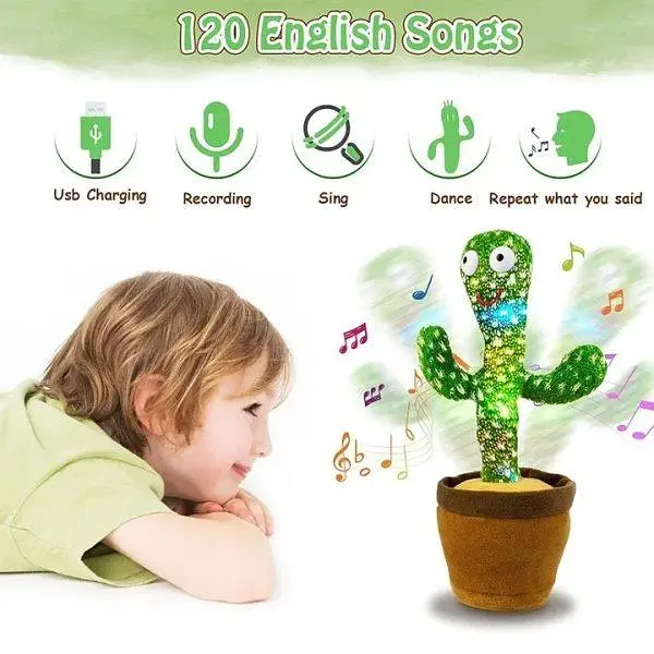 Rechargeable Dancing Cactus Toy
