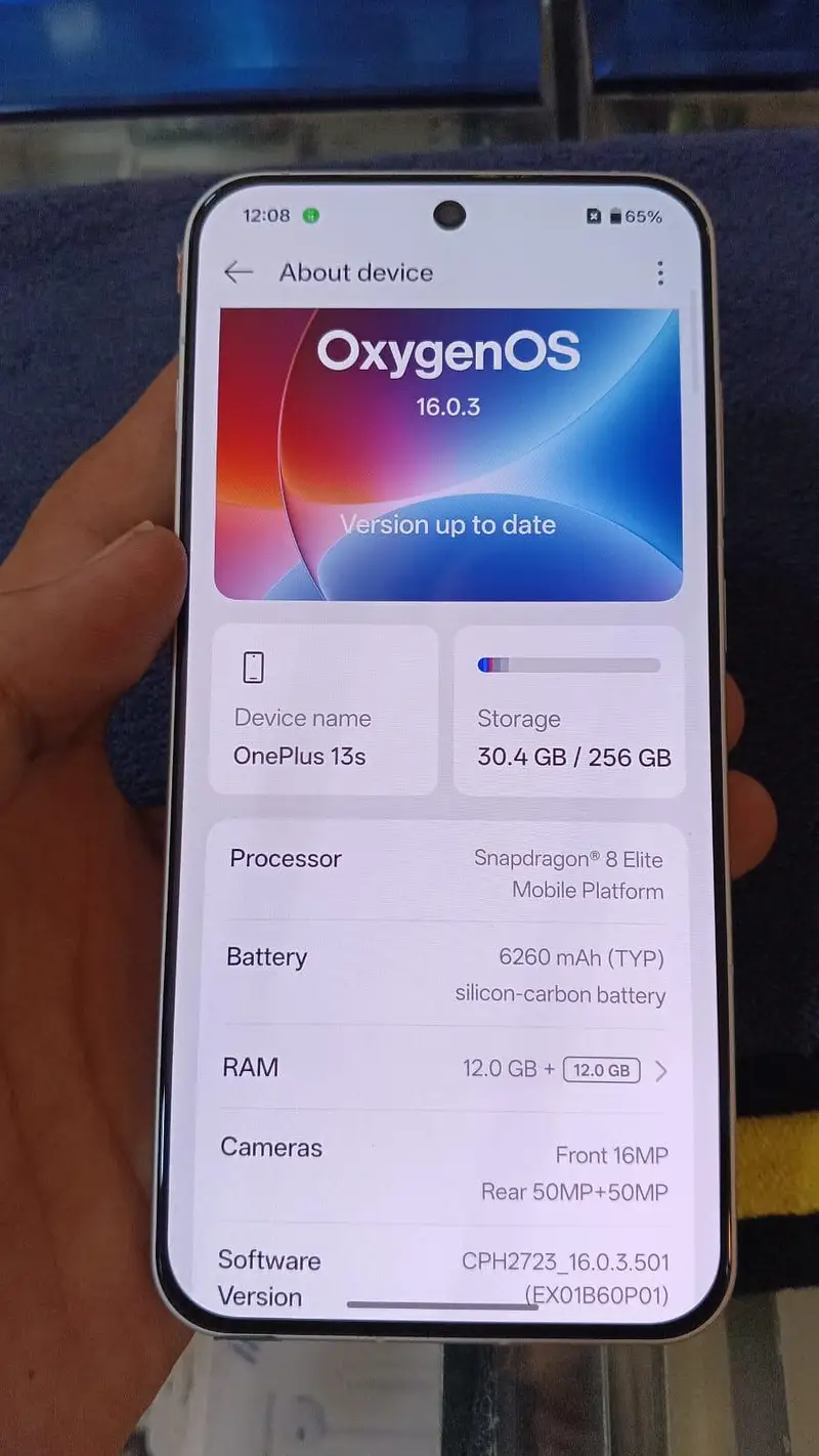 ONE PLUS 13S 12/256 OFFICIAL PTA