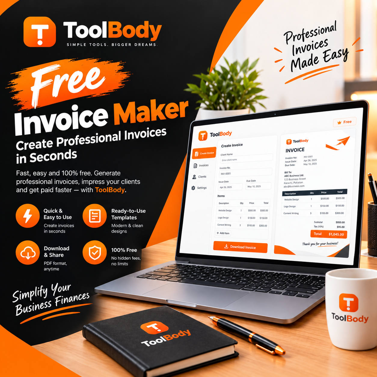 Free Invoice Maker to Create Professional Invoices