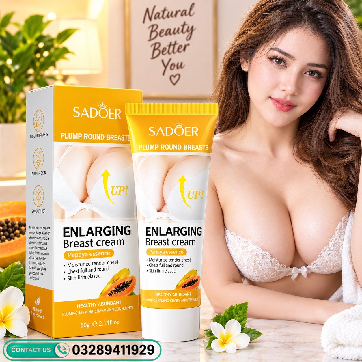 Buy Sadoer Breast Firming Cream 60g Price in Pakistan | 03289411929