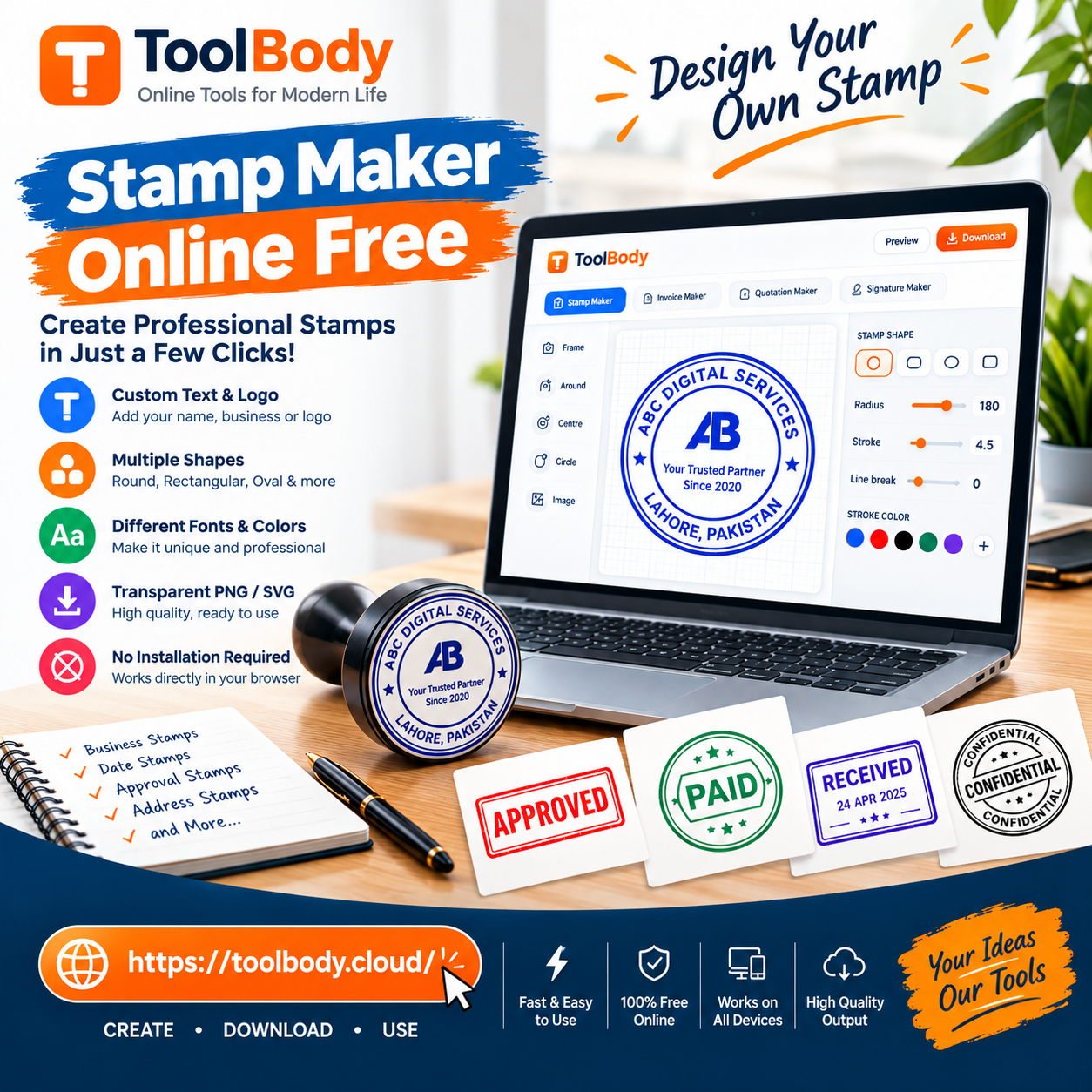 Stamp Maker Online Free – Create Custom Stamps Easily
