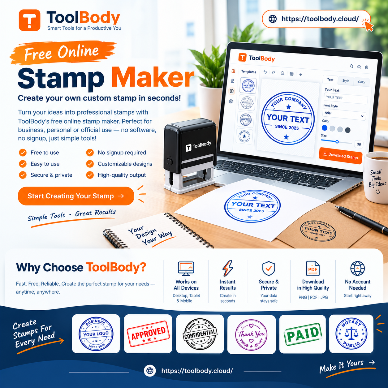 Stamp Maker Online Free – Create Custom Stamps Easily
